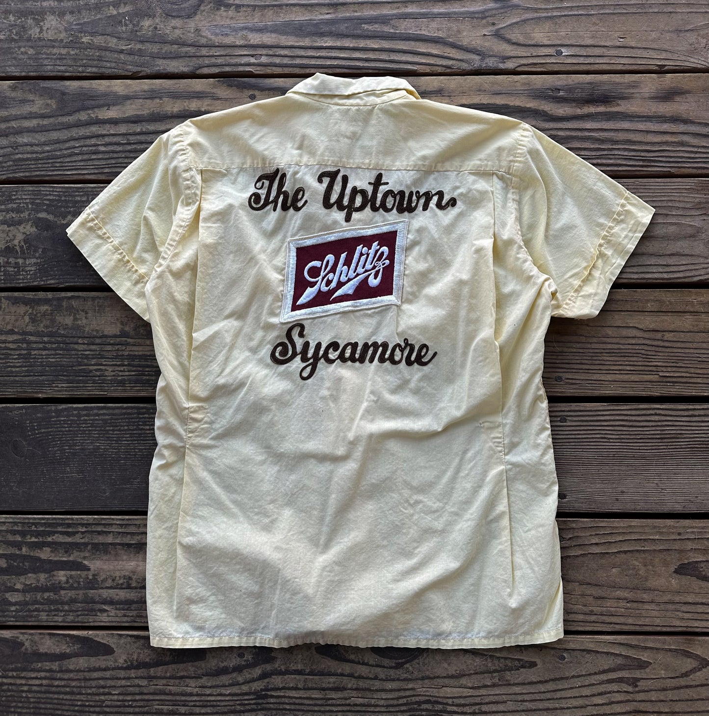 1950’s shlitz chainstitched bowling shirt