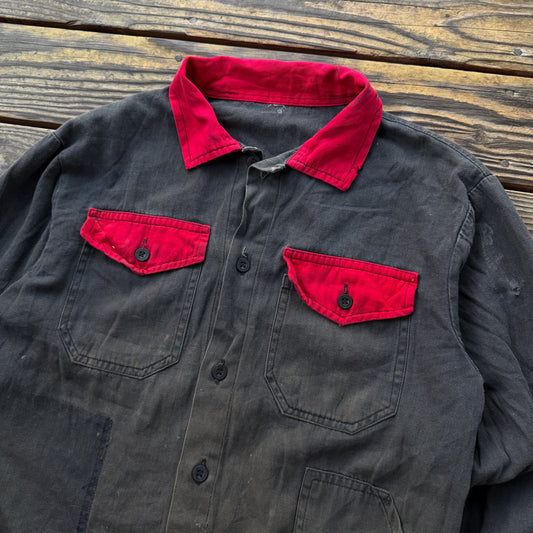 1970’s 2 tone French work jacket
