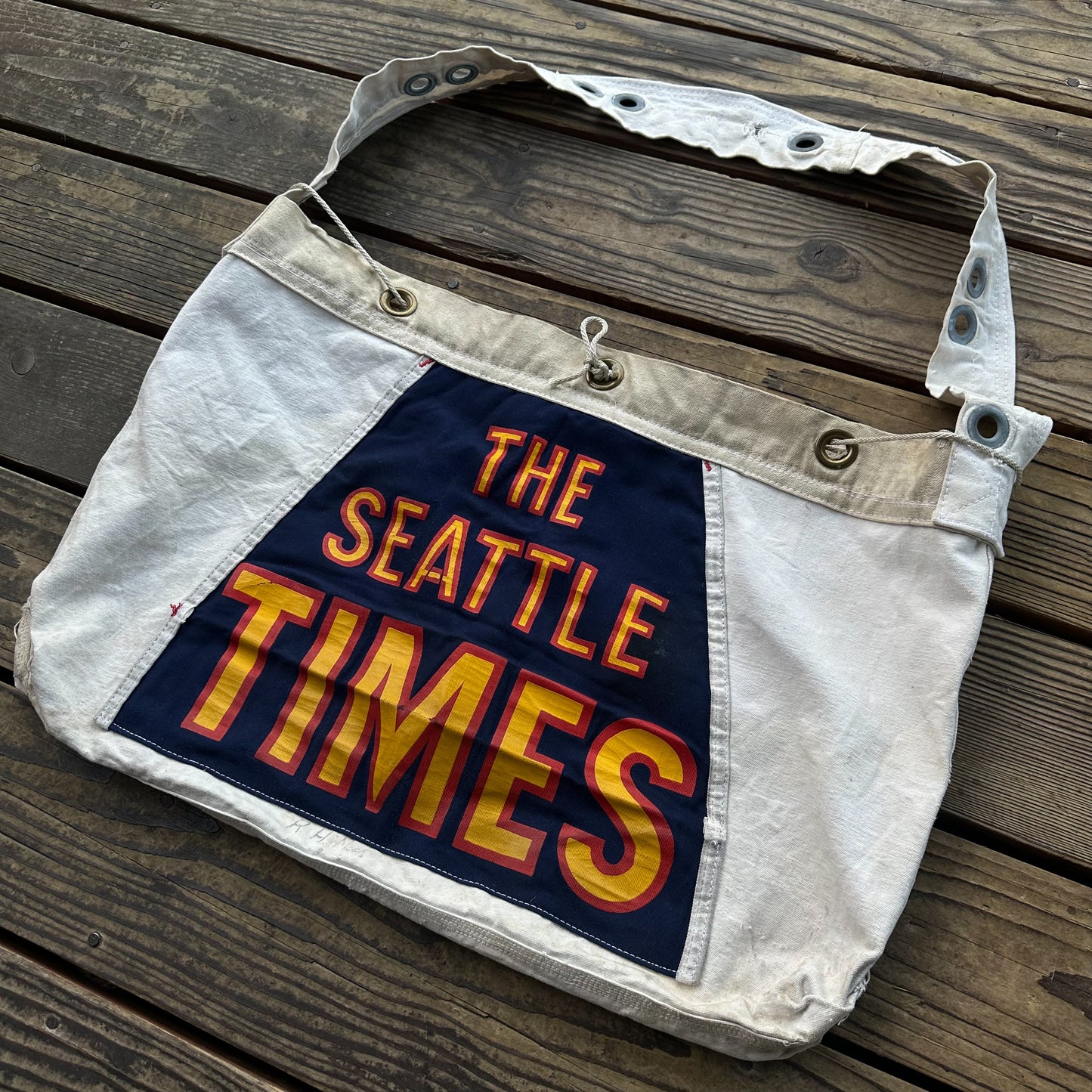 Handmade 1950’s Seattle times newspaper bag