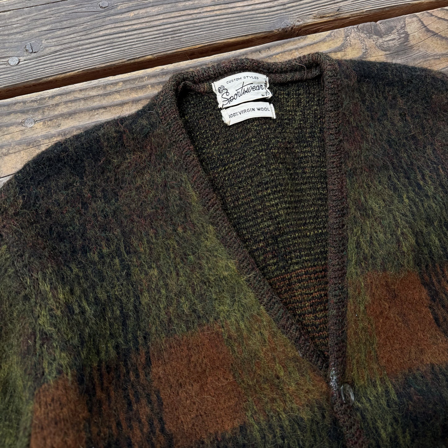 1950’s shaggy wool cardigan