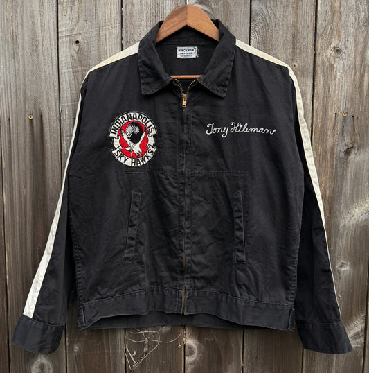 1950’s parachute club black cotton jacket