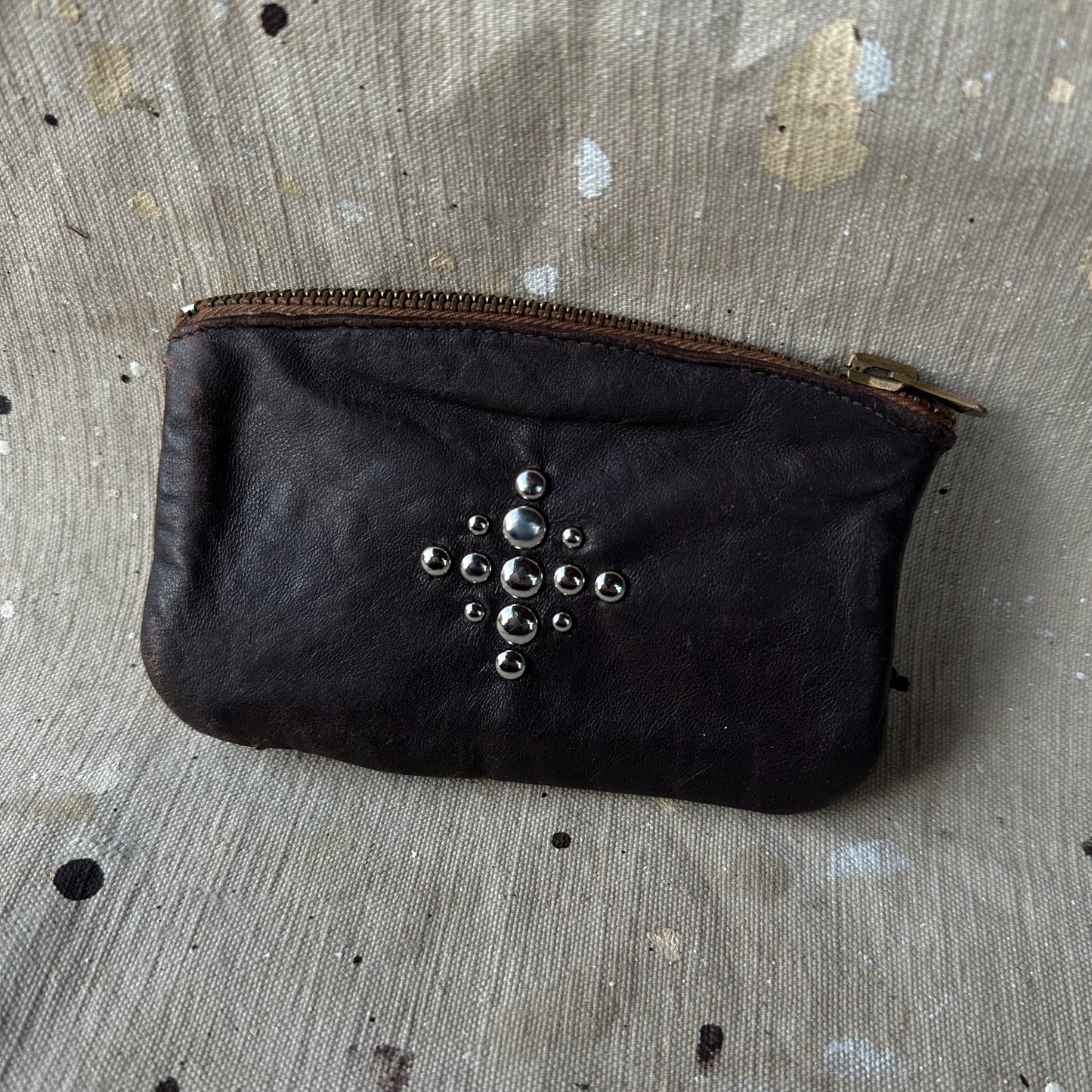 1940’s studded tobacco pouch wallet