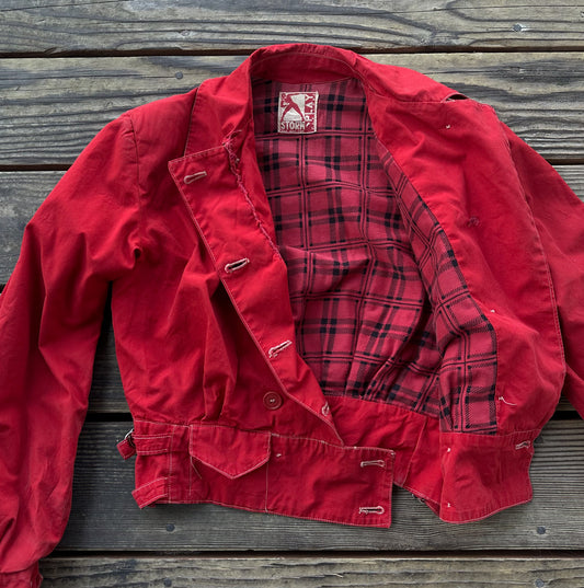 Funky 1950’s red cotton women’s jacket