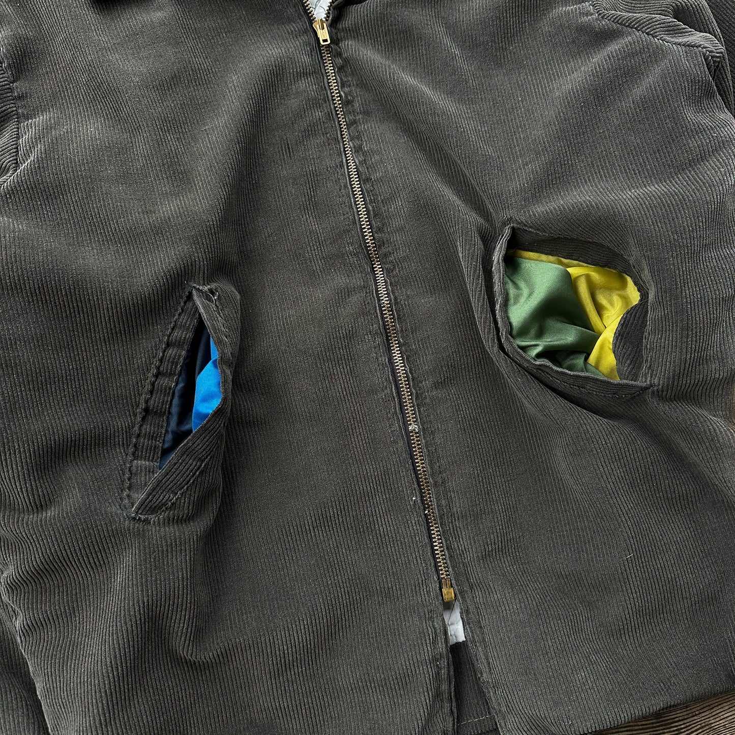 1960’s sun faded dark grey cord jacket