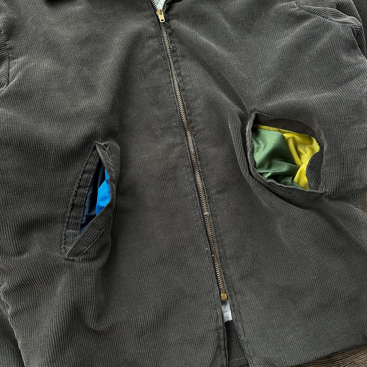 1960’s sun faded dark grey cord jacket