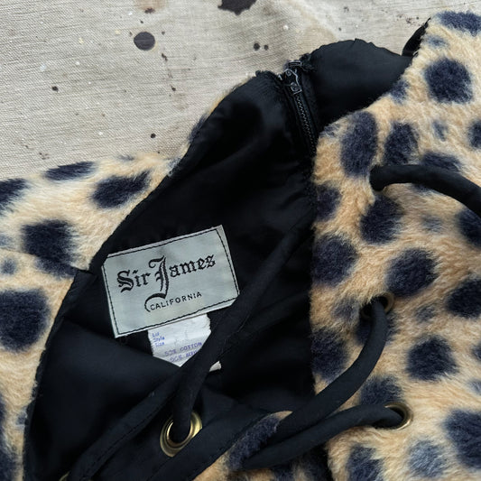 1960’s faux leopard fur tunic shirt