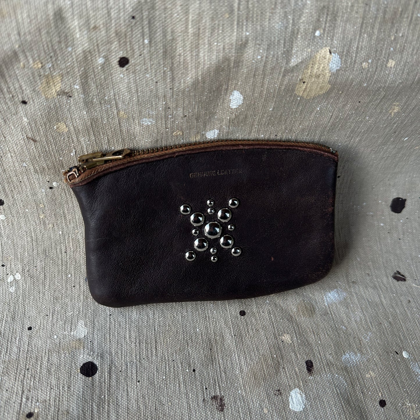 1940’s studded tobacco pouch wallet