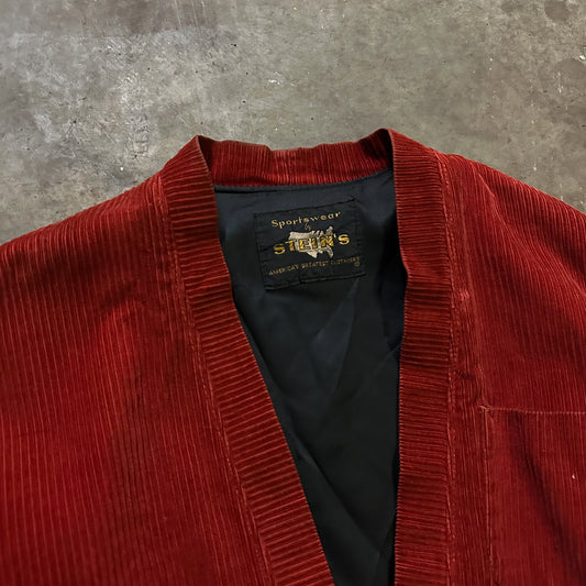 1960’s red corduroy cardigan jacket