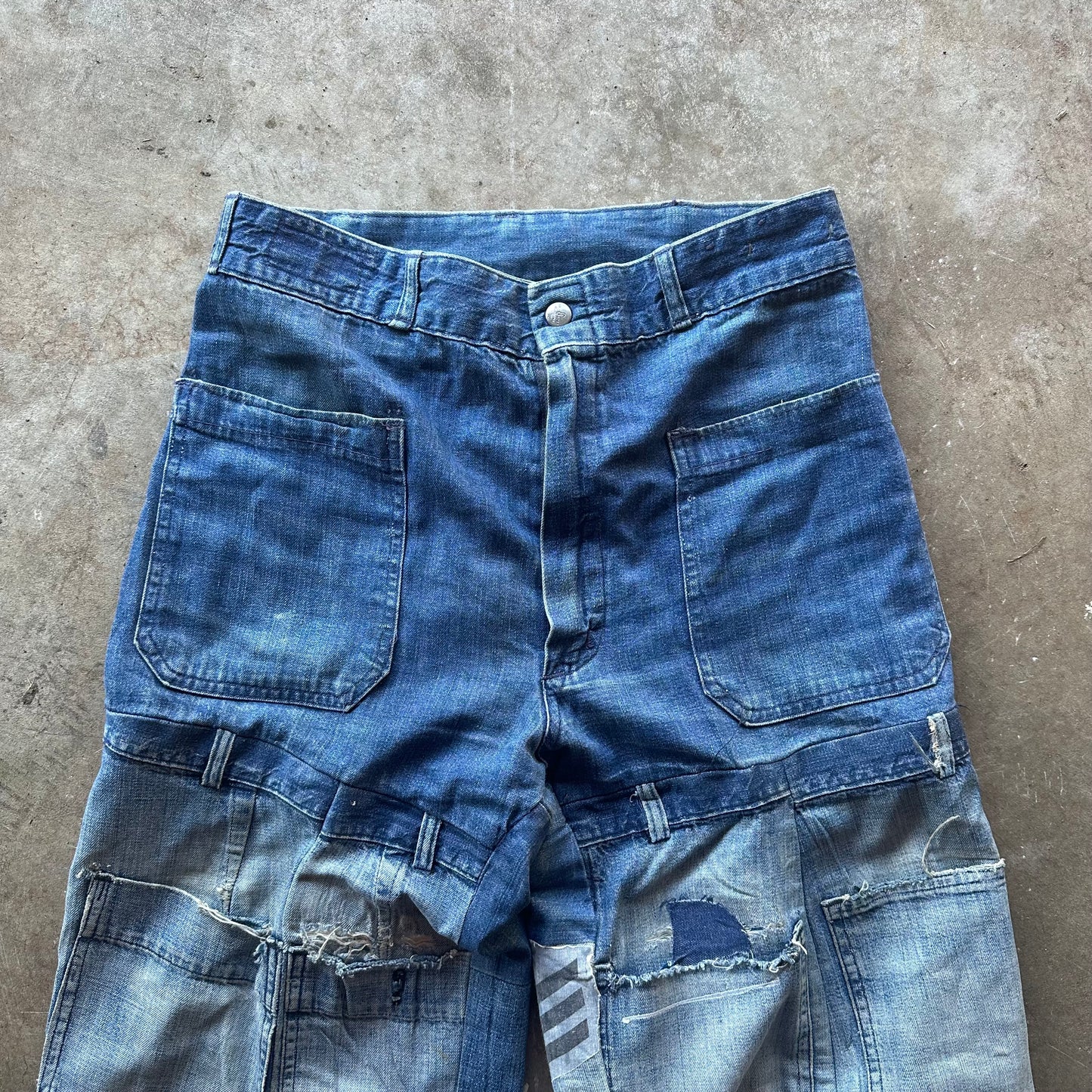 1960’s seafarer patchwork flares