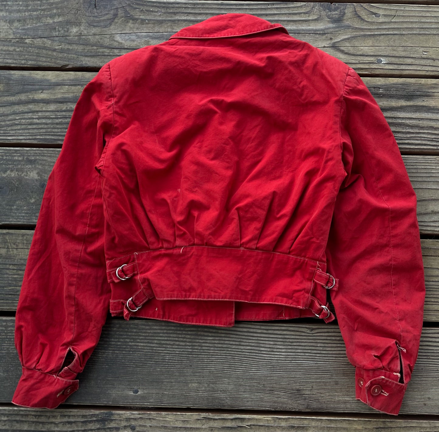 Funky 1950’s red cotton women’s jacket