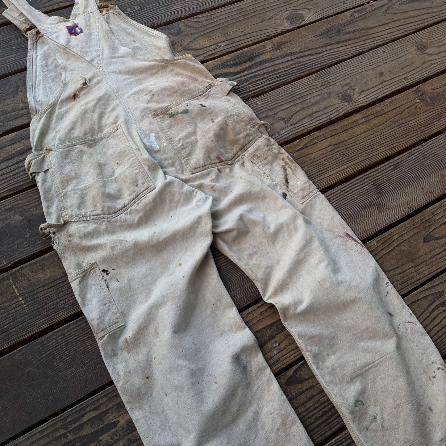1940’s painted can’t bust em overalls