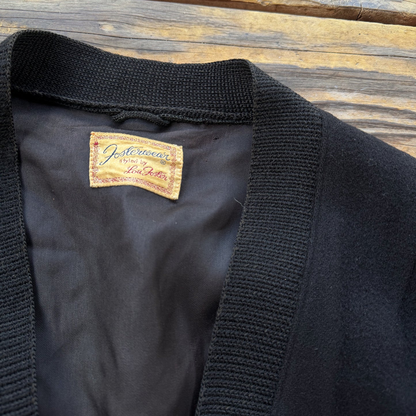 1950’s black wool cardigan