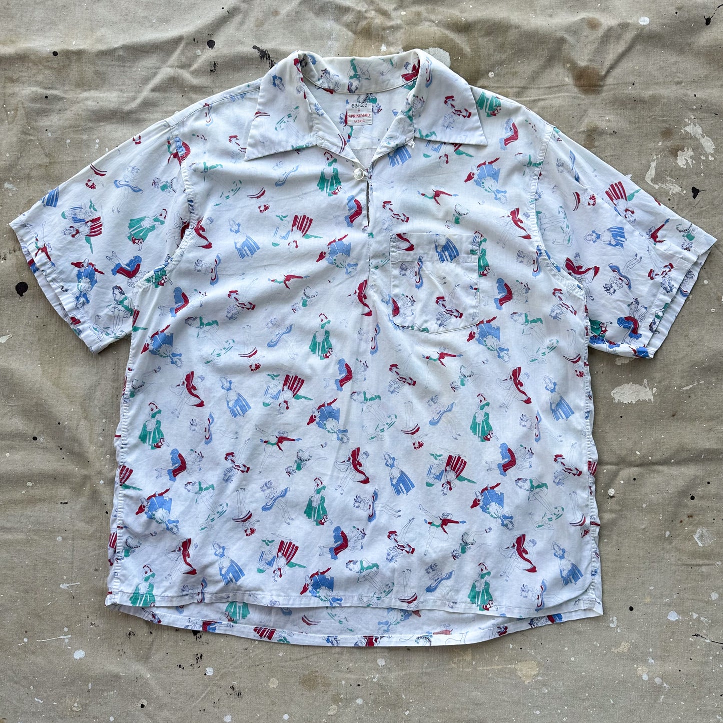 1950’s Springmaid fabric shirt