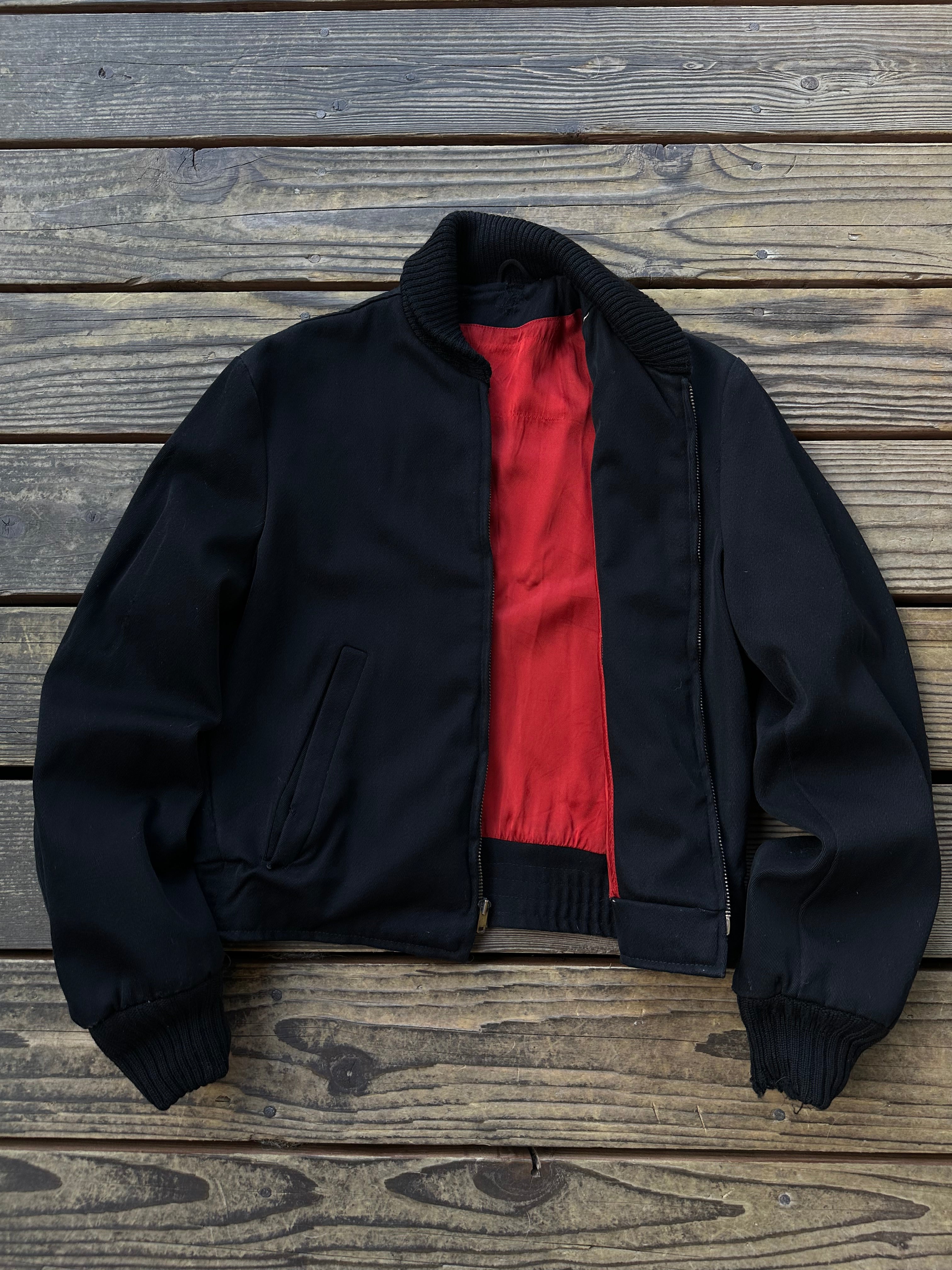 1950's black whipcord gabardine work jacket – Arachnid Vintage