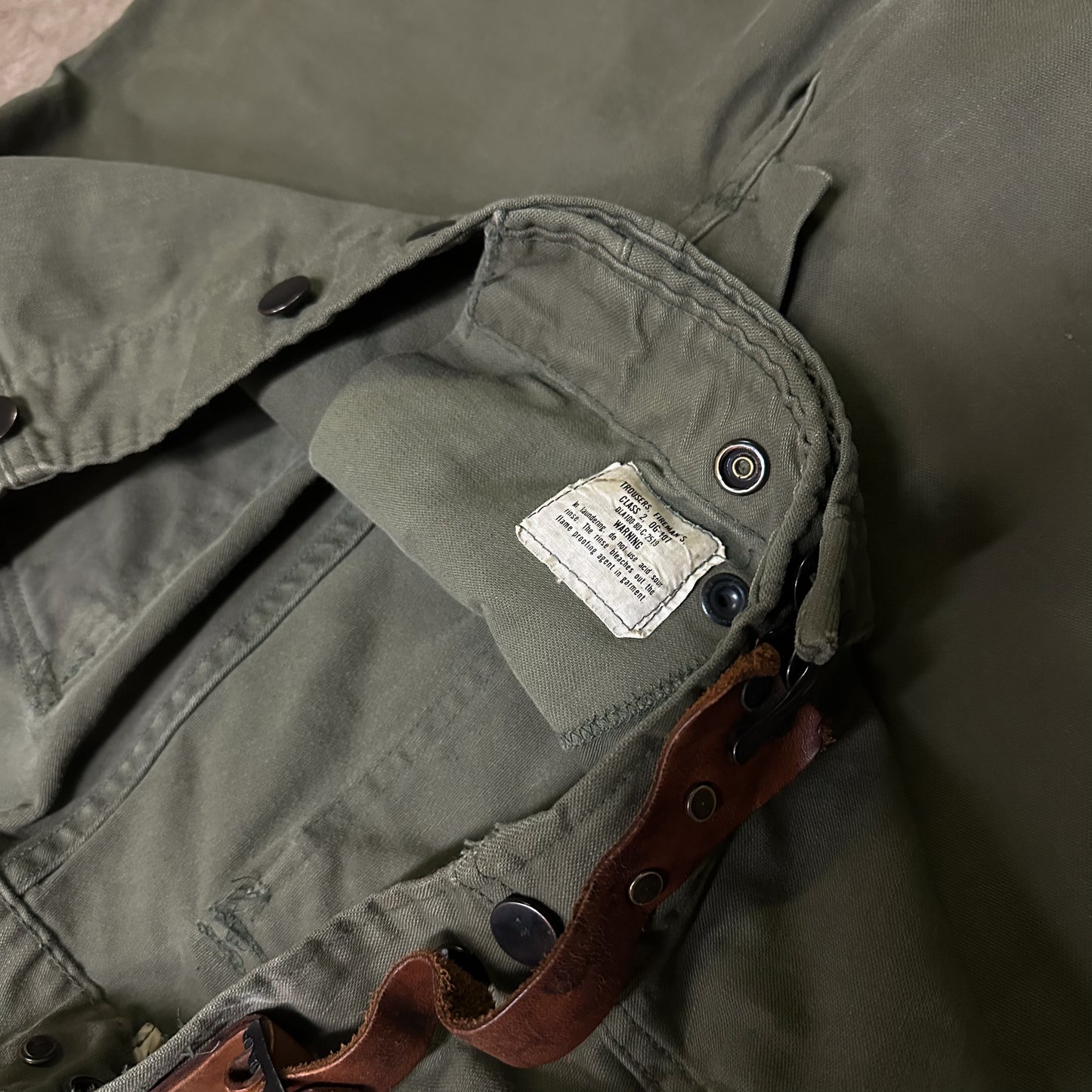 1980 military firemen’s turnout pants
