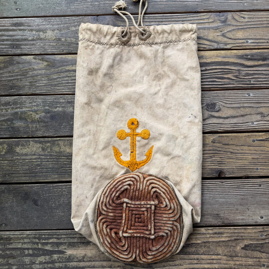 1930’s handmade sailors ditty bag