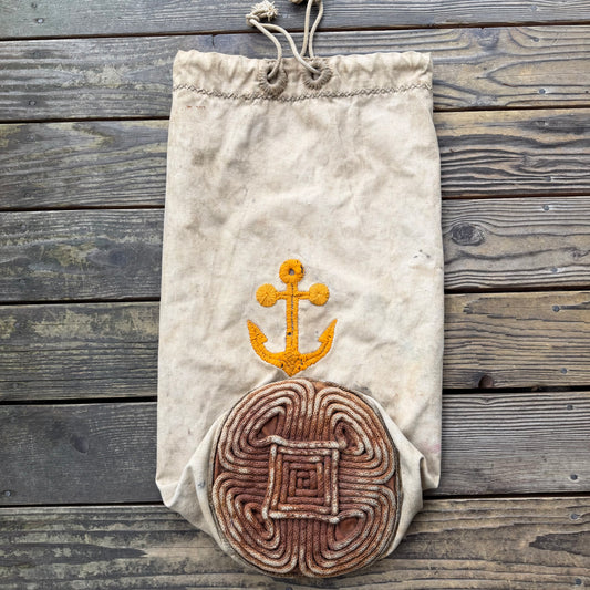 1930’s handmade sailors ditty bag