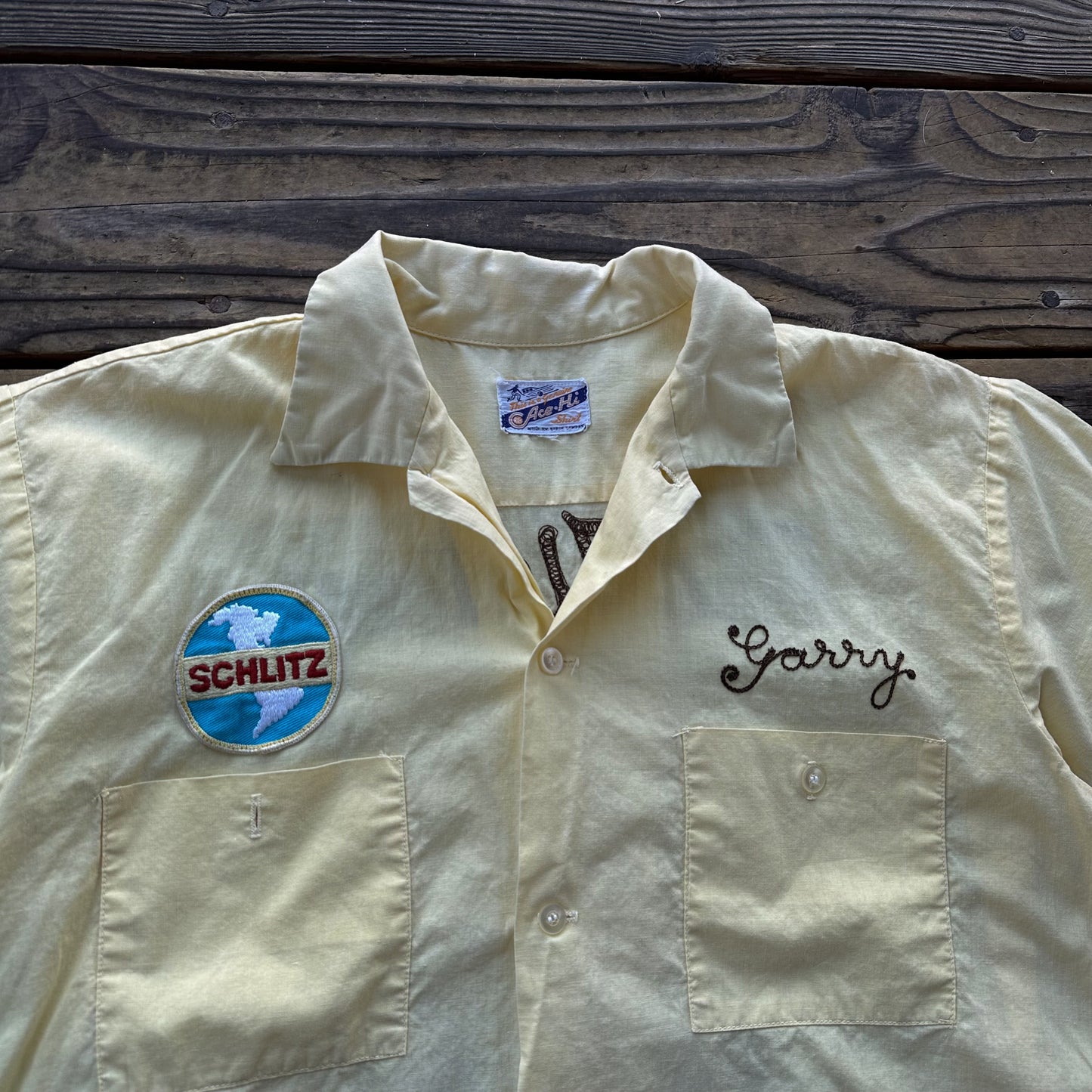 1950’s shlitz chainstitched bowling shirt