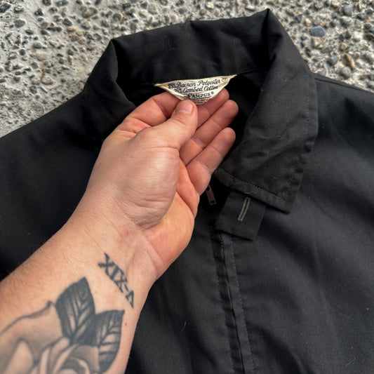 Black lightweight campus jacket