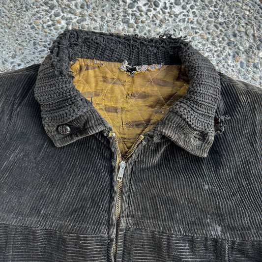 1950’s distressed black corduroy jacket
