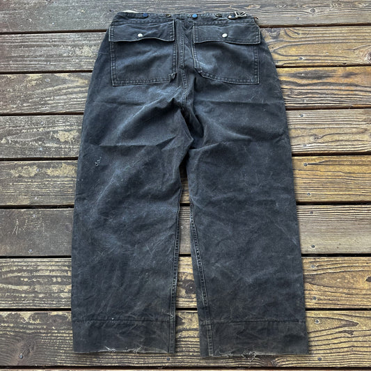 1950’s black fireman’s turnout pants
