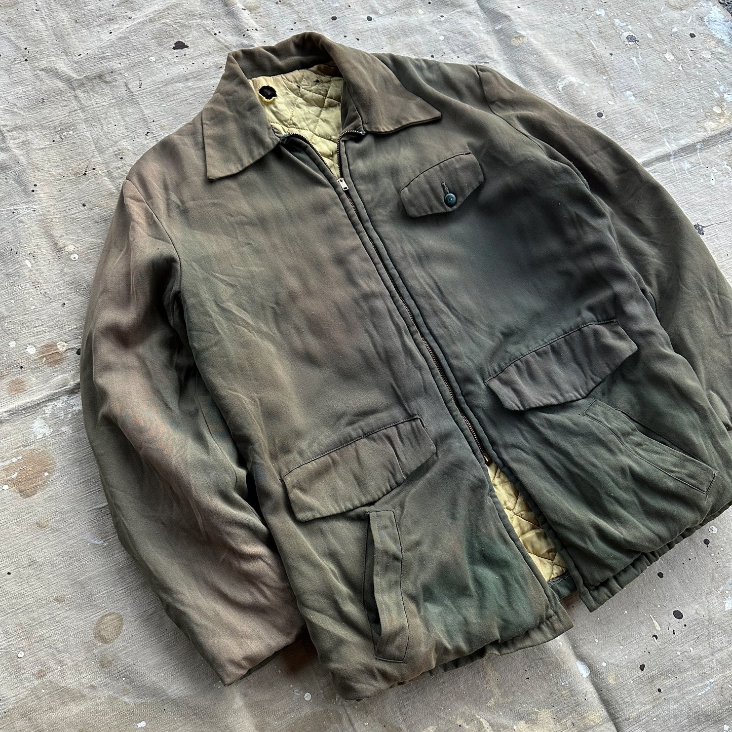 1950’s faded green gabardine jacket