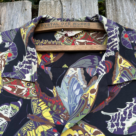 Toyo Japan Reproduction butterfly rayon shirt