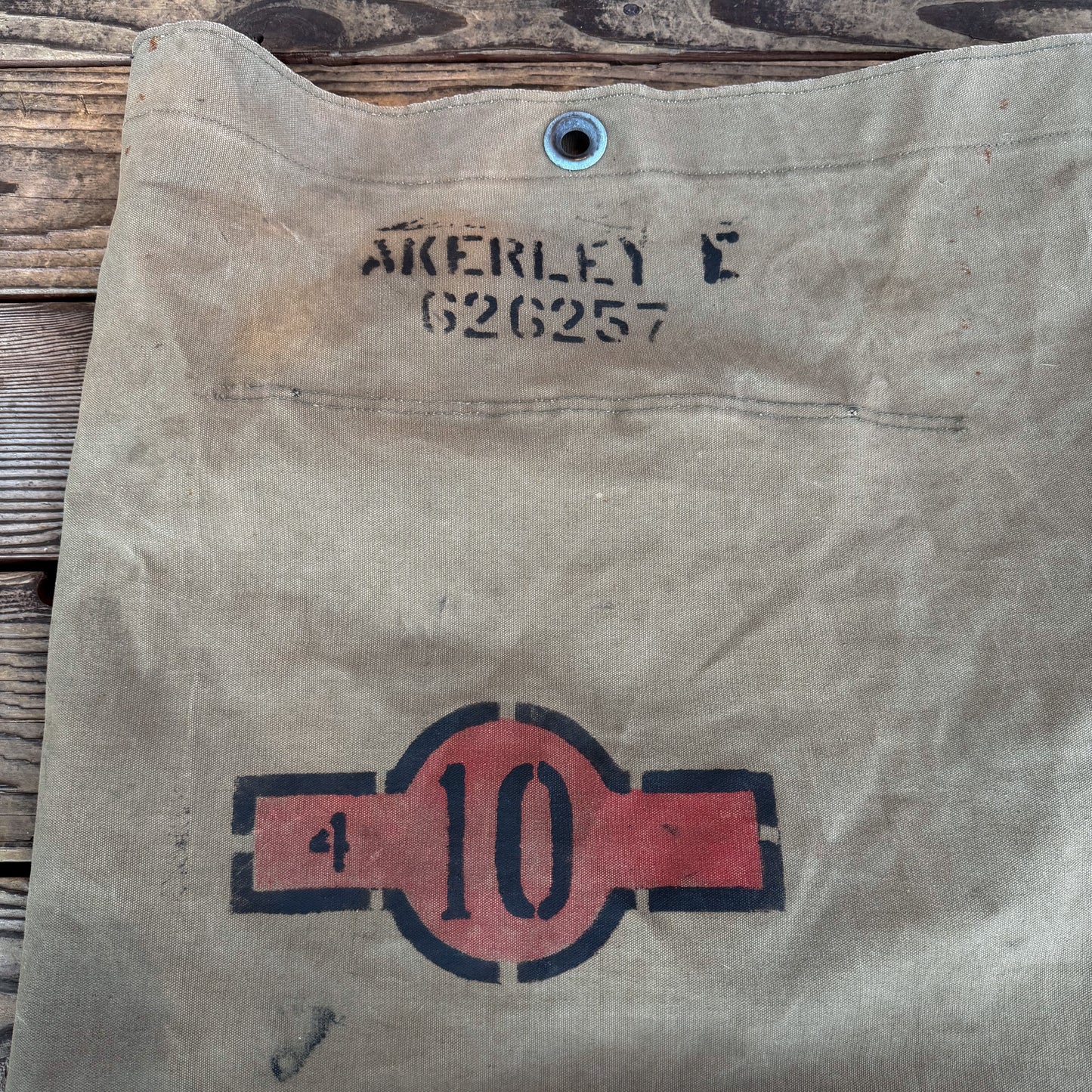 Ww2 stenciled canvas bag