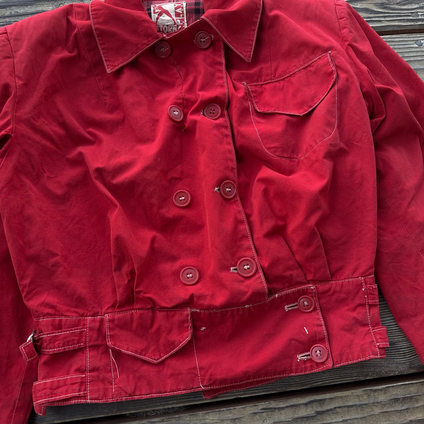 Funky 1950’s red cotton women’s jacket
