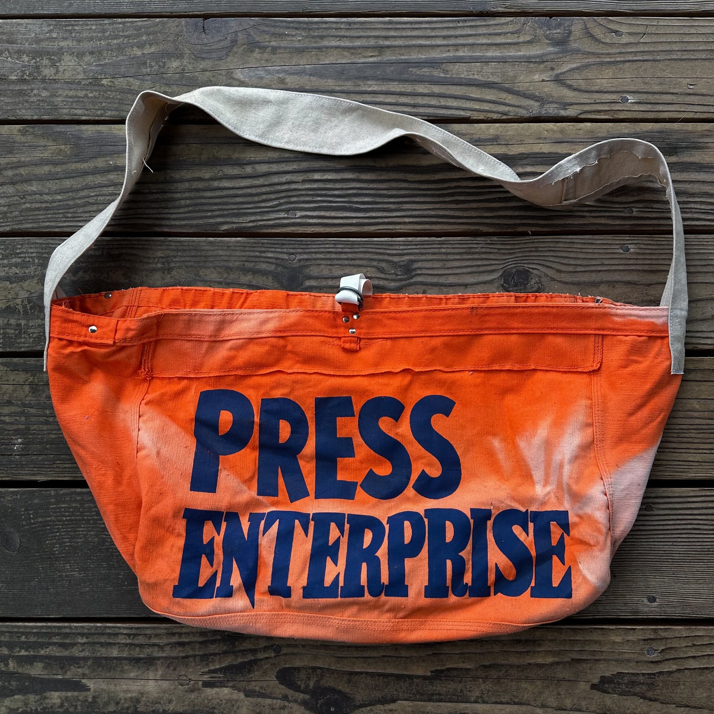 1968 press enterprise newspaper bag