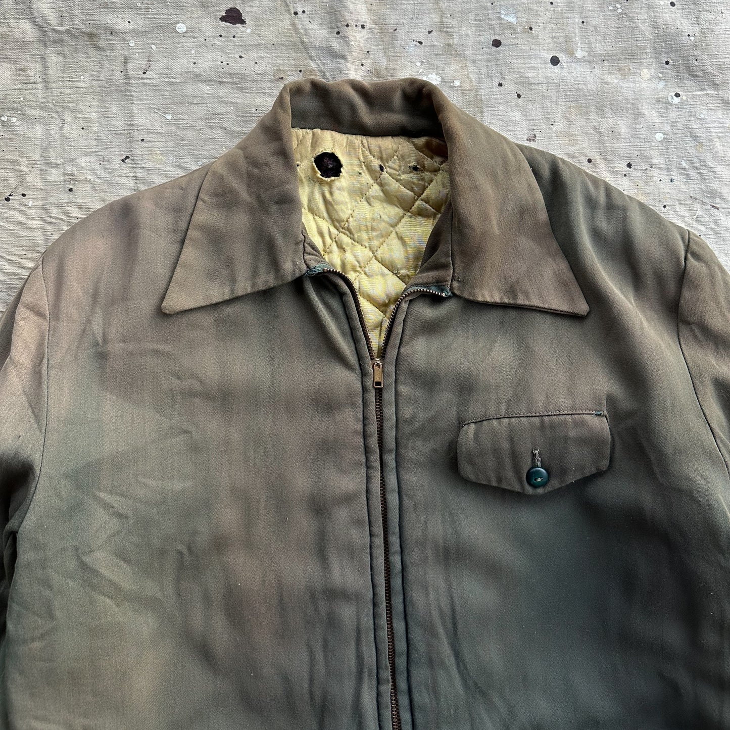1950’s faded green gabardine jacket