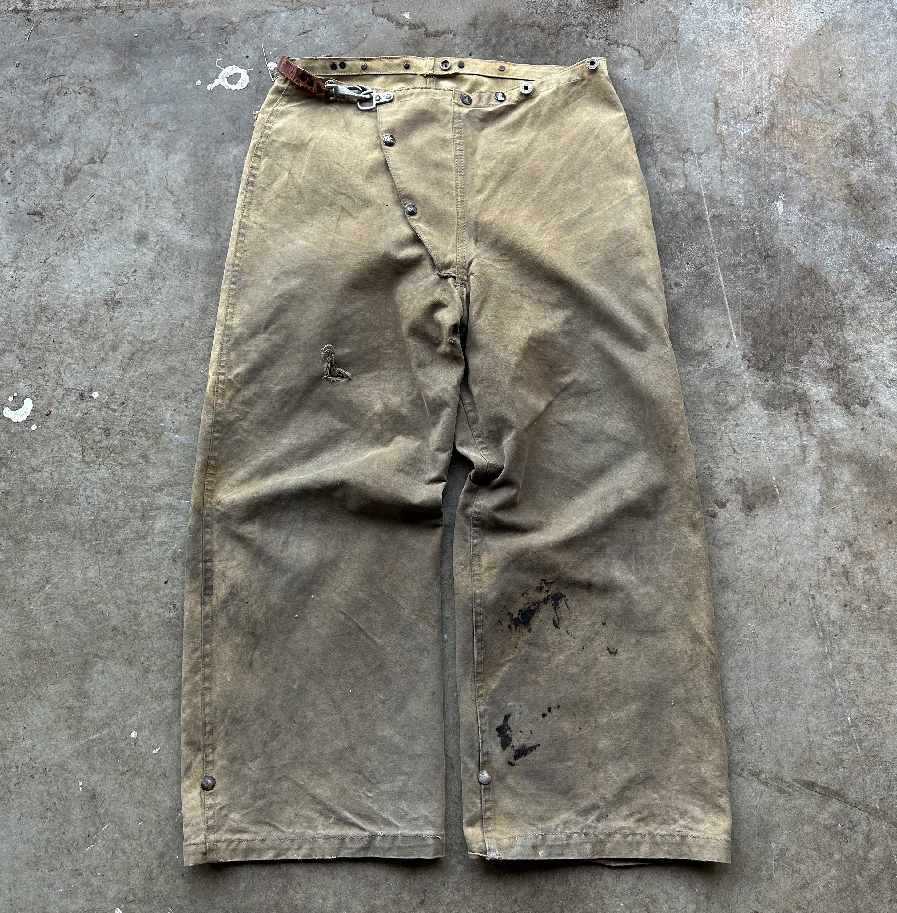 50s Vintage US Army Fireman's Trousers - 40x30 – Omega Militaria