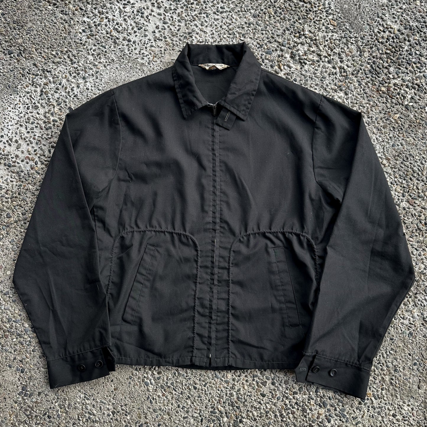 Black lightweight campus jacket