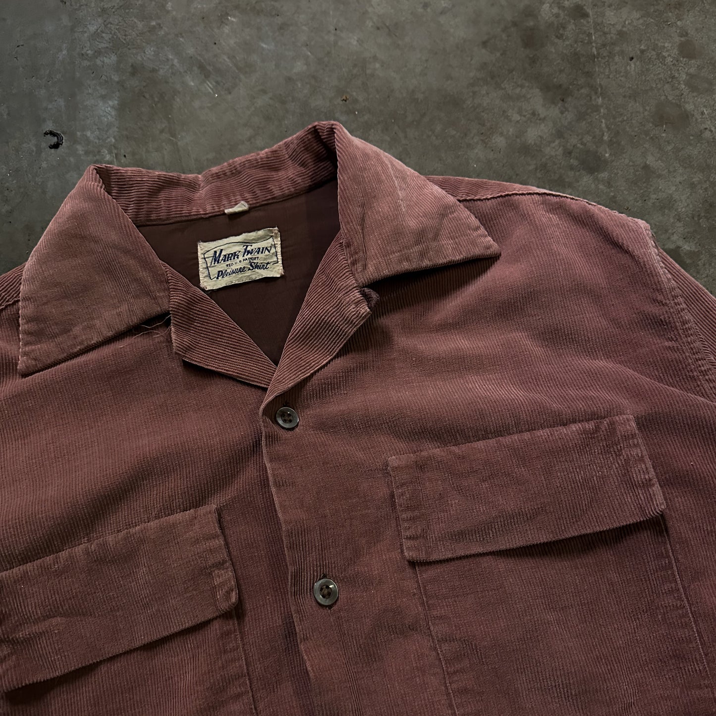 1950’s pink corduroy gaucho shirt
