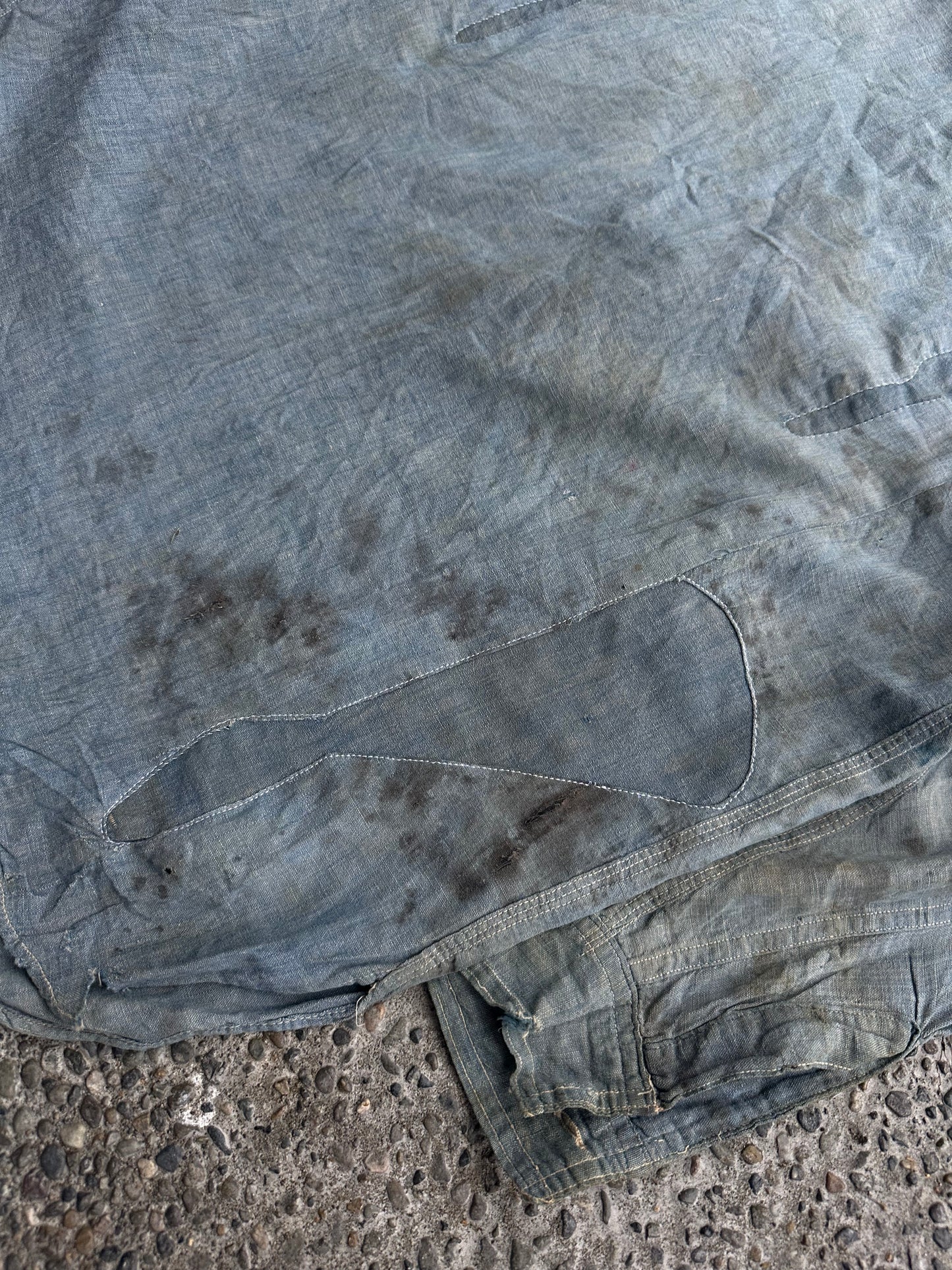 1920’s/30’s chinstrap chambray shirt