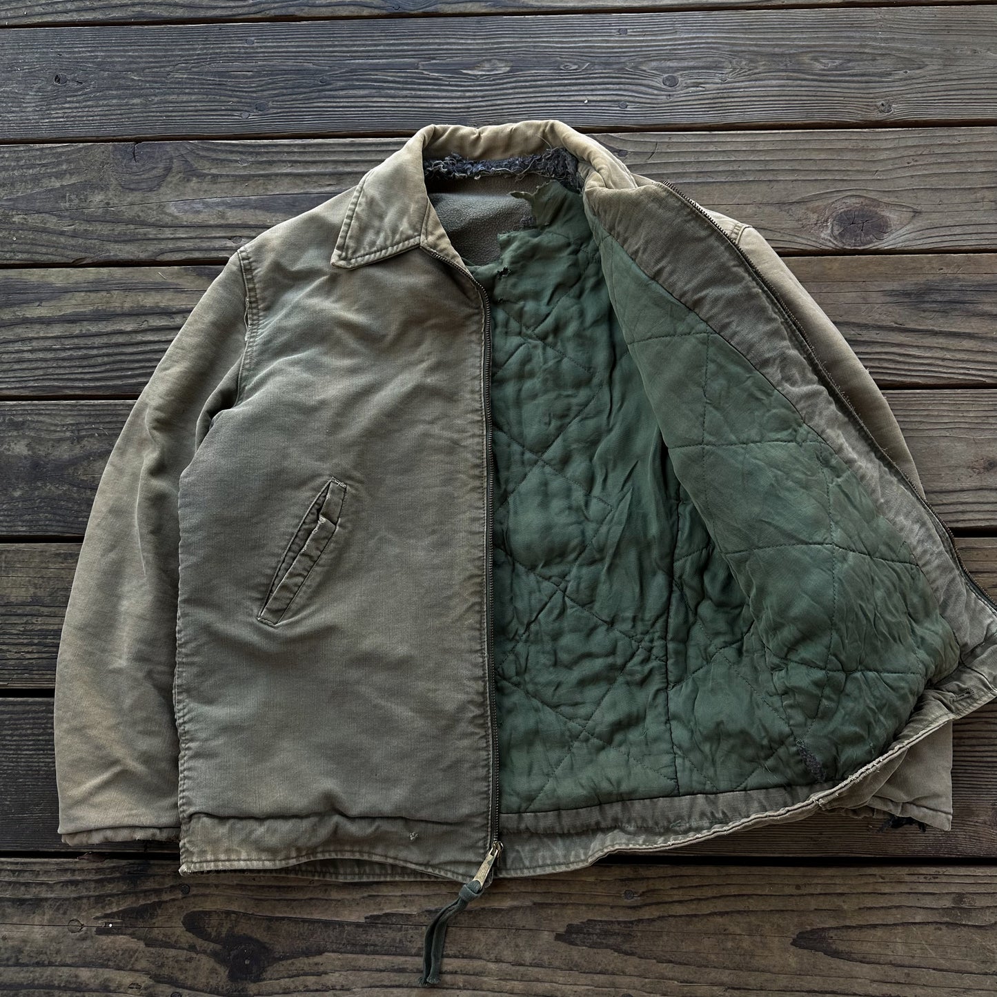 Faded green 1950’s work jacket