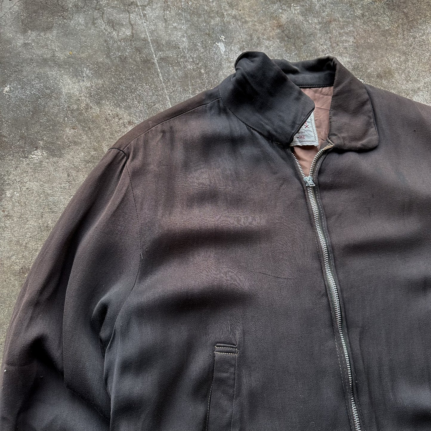 1960’s faded black gabardine jacket