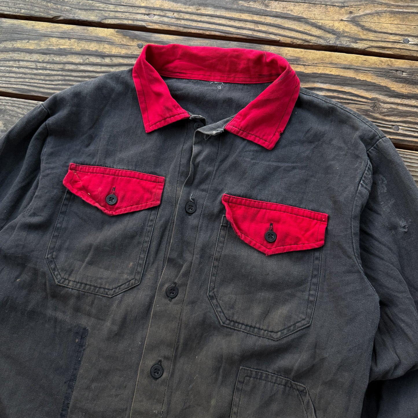 1970’s 2 tone French work jacket