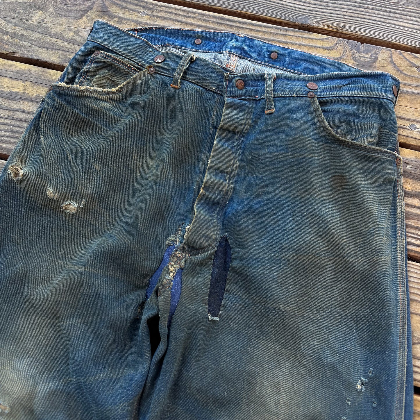 1940’s Super Big Mac buckle back jeans