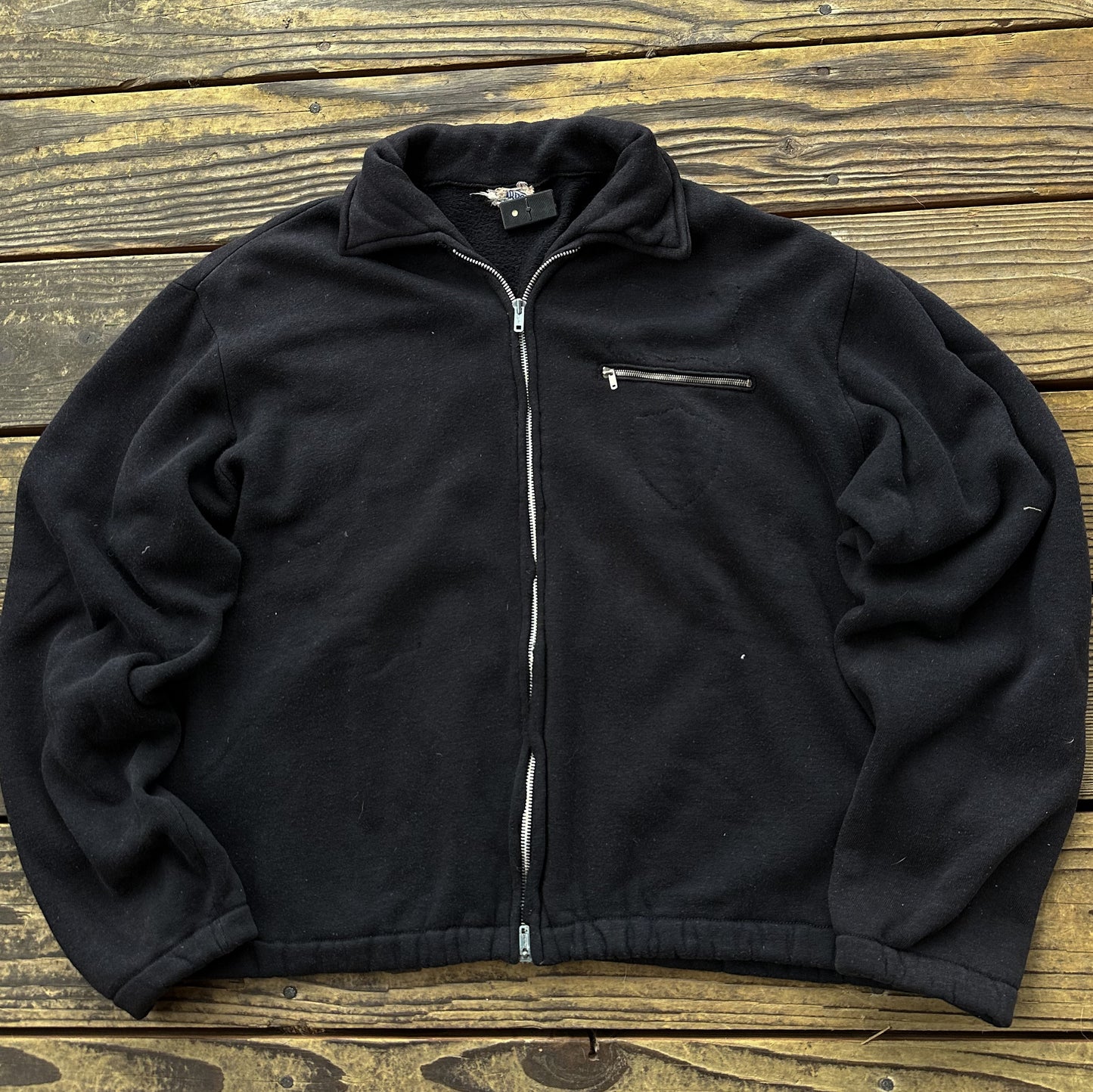 1960’s umbro black zip up sweatshirt