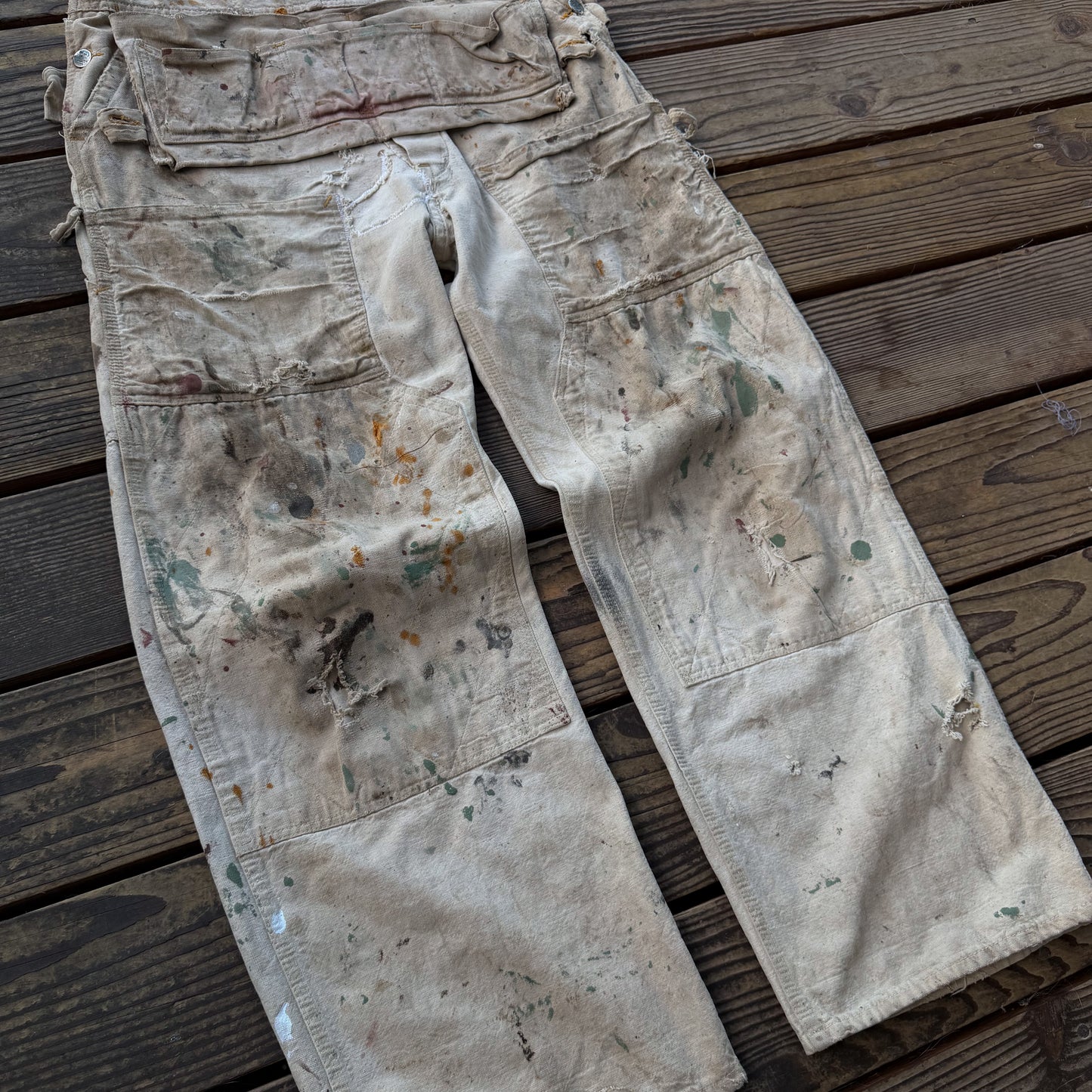 1940’s painted can’t bust em overalls