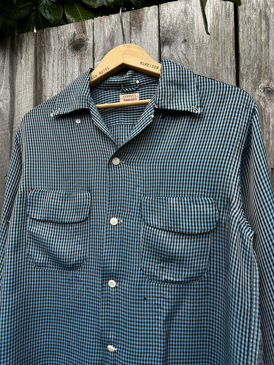 1950’s penny’s rayon/satin flap pocket shirt