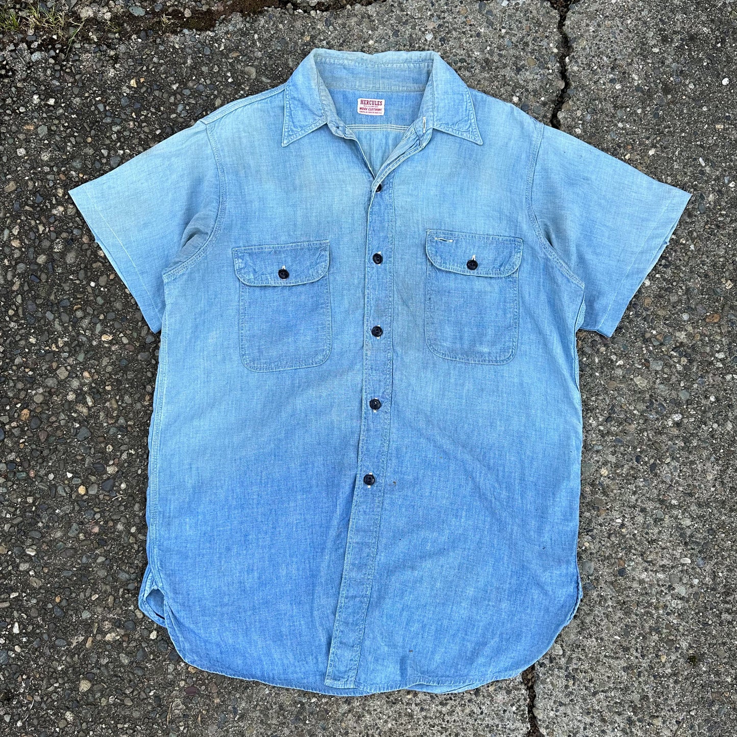 1950’s faded Hercules chambray shirt