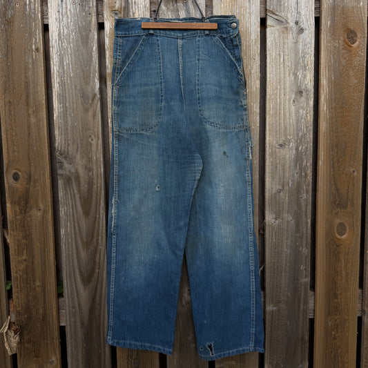 1940’s side zip jeans
