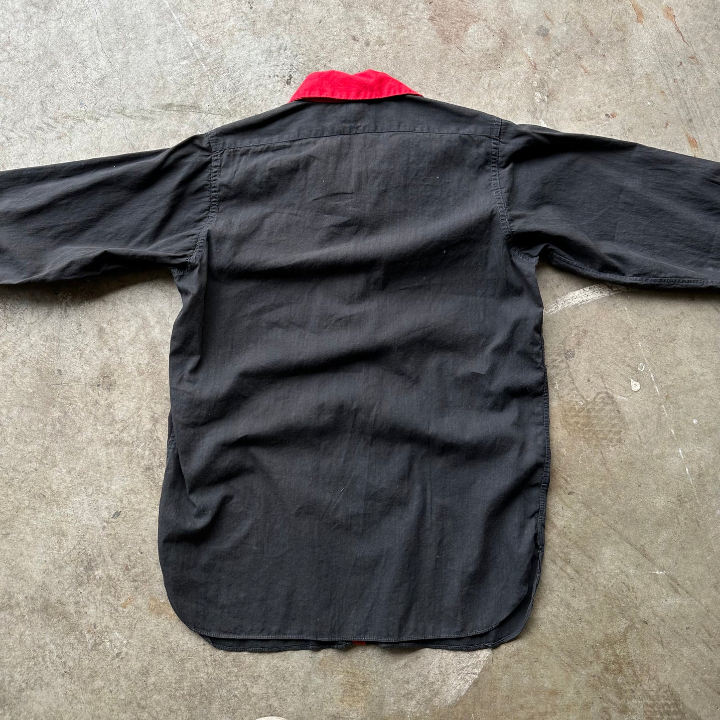 1950’s black and red cotton western shirt