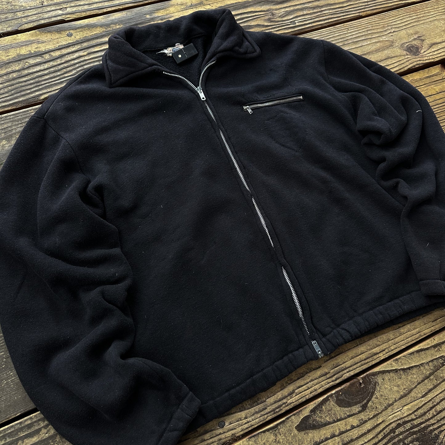 1960’s umbro black zip up sweatshirt