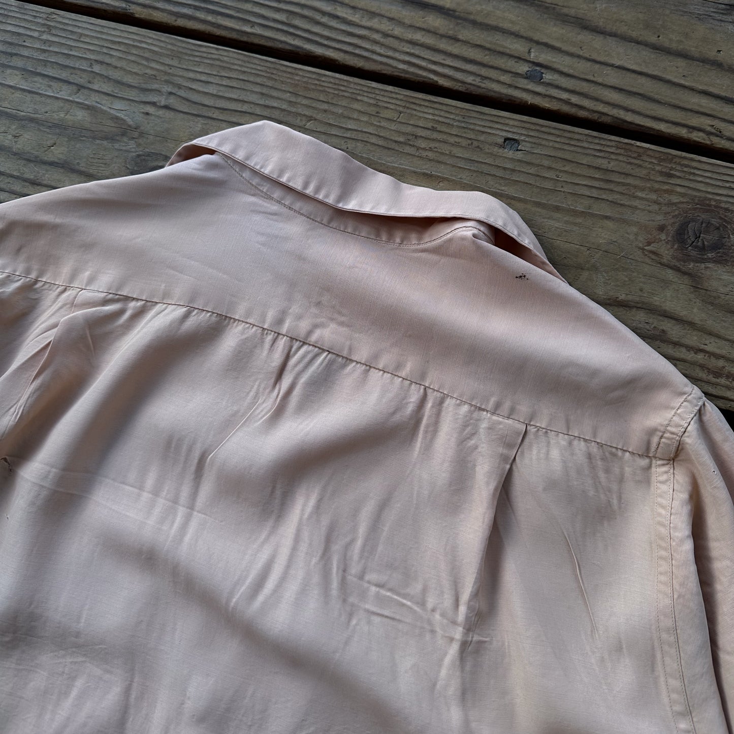 1950’s faded pink rayon shirt