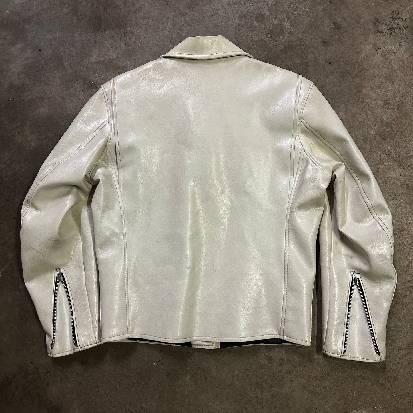 1960’s Harley white vinyl leather jacket