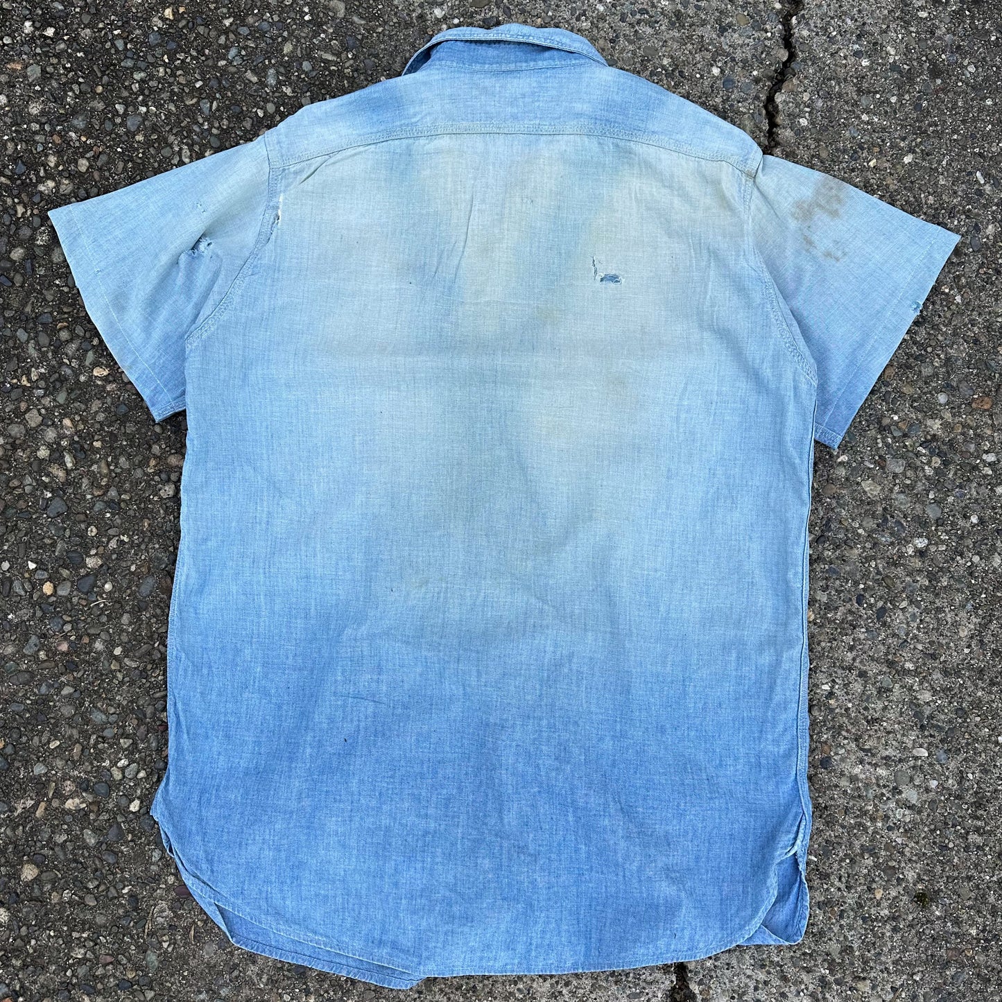 1950’s faded Hercules chambray shirt