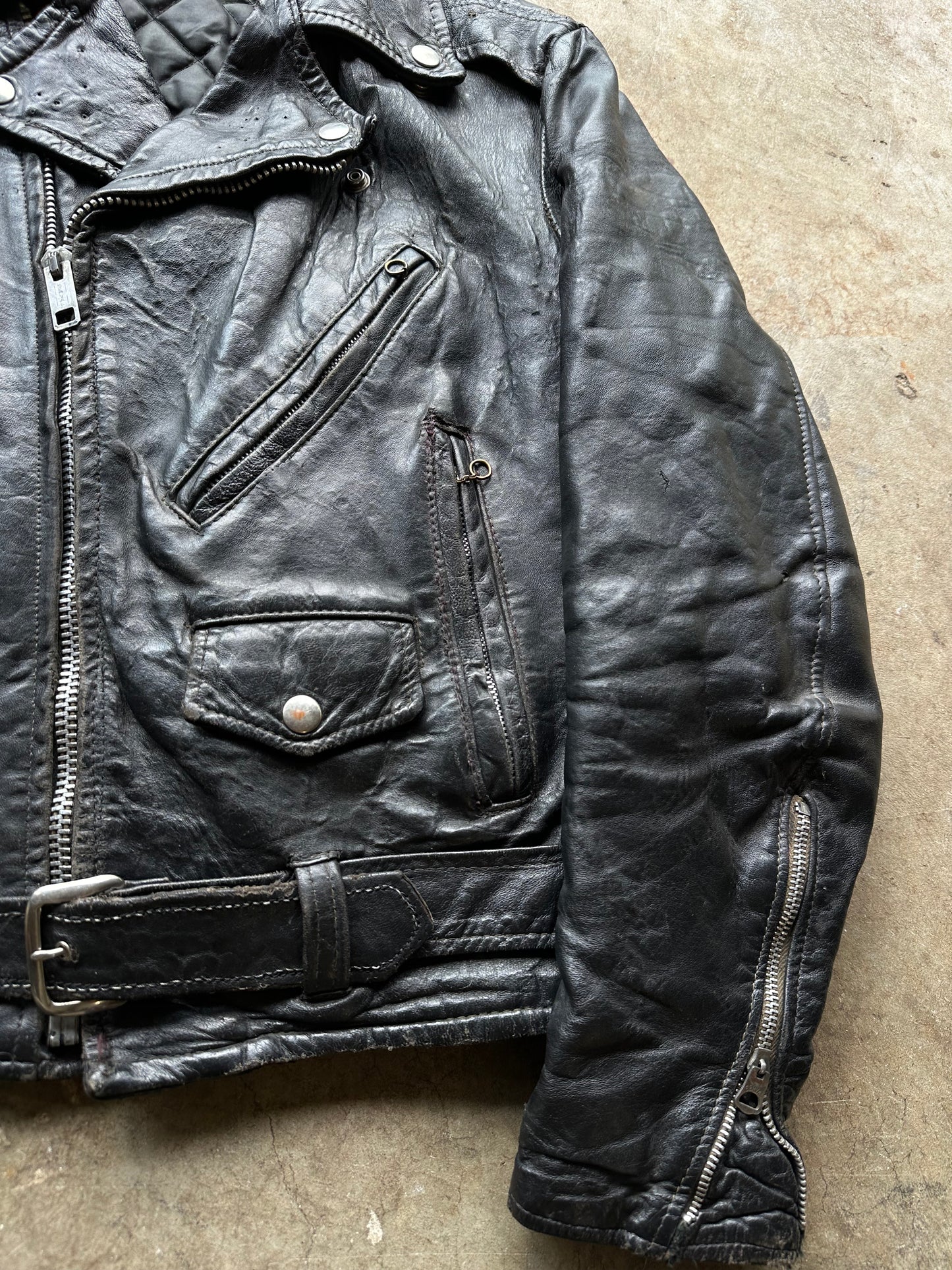 1960’s/70’s leather motorcycle jacket